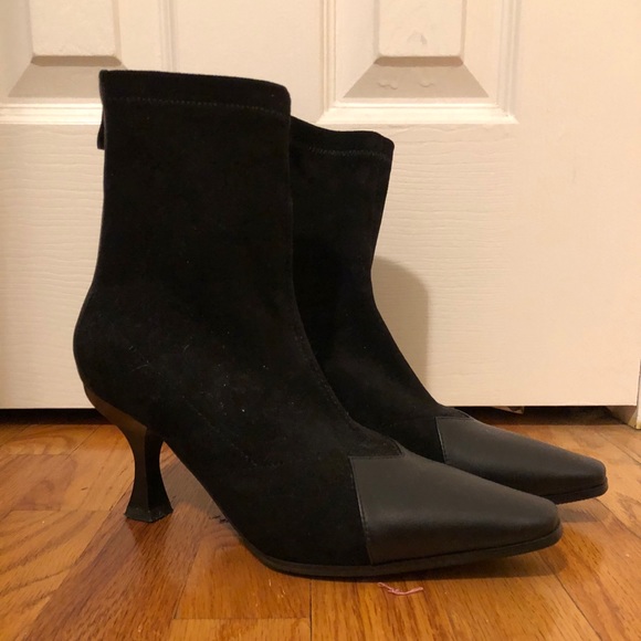 Celine Inspired Madame Square Toe Black 